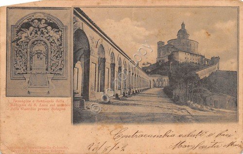 Cartolina Santuario Madonna di San Luca 1902 | Immagine principale