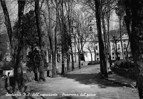 Cartolina Santuario Nostra Signora dell'Acquasanta panorama dal parco (Genova) | Immagine principale