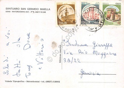 Cartolina Santuario San Gerardo Maiella vedute 1983 | Immagine Gallery 2