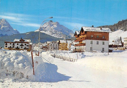 Cartolina Sappada vista parziale paese Albergo anni '80 | Immagine principale