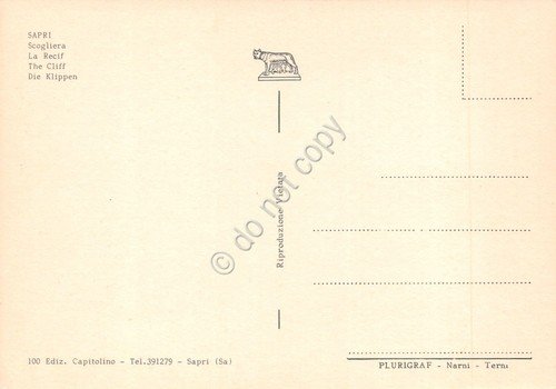 Cartolina Sapri scogliera anni '80 | Immagine Gallery 2