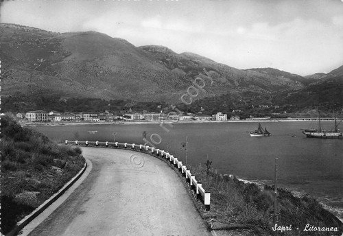 Cartolina Sapri Strada litoranea 1959 | Immagine principale