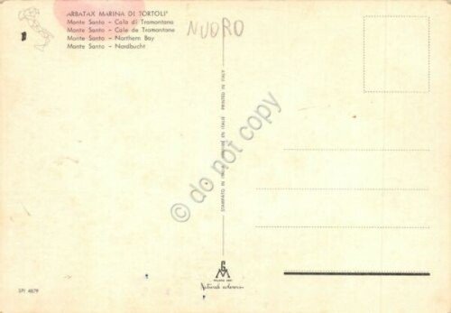 Cartolina Sardegna Arbatax Marina di Tortolì Monte Santo Cala di …