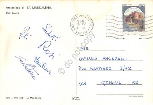 Cartolina Sardegna Arcipelago La Maddalena Cala Serena 1968 | Immagine Gallery 2