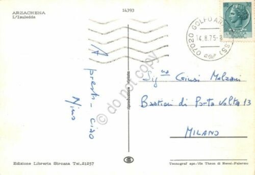 Cartolina Sardegna Arzachena Insuledda 1975 (Sassari) | Immagine Gallery 2