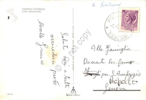 Cartolina Sardegna Capo Malfatano panorama | Immagine Gallery 2