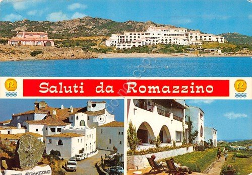 Cartolina Sardegna Costa Smeralda Hotel Romazzino vedute 1974 | Immagine principale