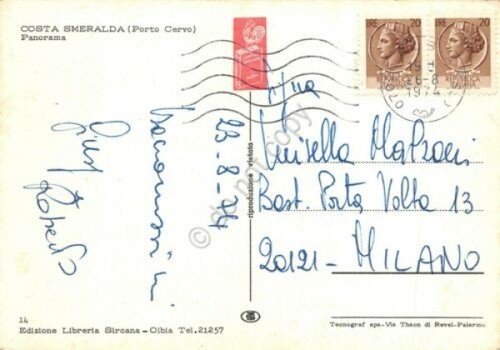 Cartolina Sardegna Costa Smeralda Porto Cervo 1974 (Sassari) | Immagine Gallery 2