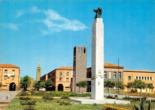 Cartolina Sardegna Fertilia interno paese timbro a targhetta Alghero 1987 | Immagine Gallery 2