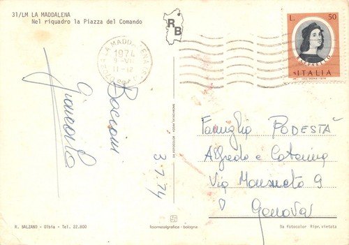Cartolina Sardegna La Maddalena doppia veduta 1974 (Sassari) | Immagine Gallery 2