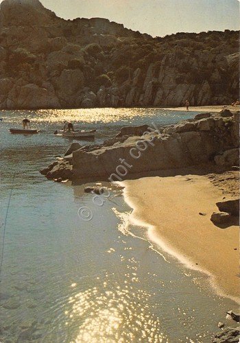 Cartolina Sardegna La Maddalena Spalmatore spiaggia