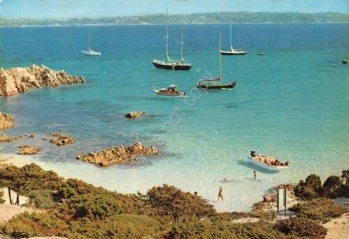 Cartolina Sardegna La Maddalena Spiaggia Rosa 1978 (Sassari) | Immagine principale