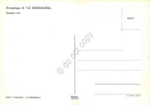 Cartolina Sardegna La Maddalena Spiaggia Rosa animata Barche | Immagine Gallery 2