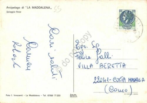Cartolina Sardegna La Maddalena Spiaggia Rosa (Sassari) | Immagine Gallery 2