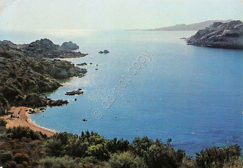 Cartolina Sardegna La Maddalena Tramonto a Spalmatore (Sassari)