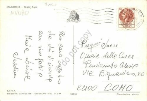 Cartolina Sardegna Macomer Motel Agip 1976 | Immagine Gallery 2
