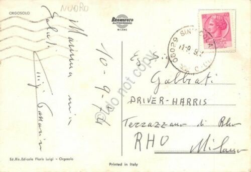 Cartolina Sardegna Orgosolo paese Confezioni 1974 | Immagine Gallery 2