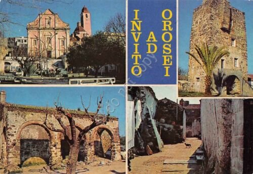 Cartolina Sardegna Orosei vedute (Nuoro)