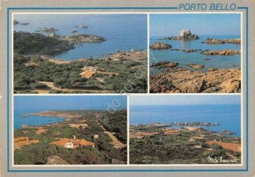 Cartolina Sardegna Porto Bello di Gallura Aglientu vedute 1990 (Sassari)