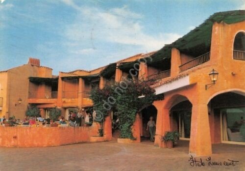 Cartolina Sardegna Porto Cervo Piazzetta (Sassari)