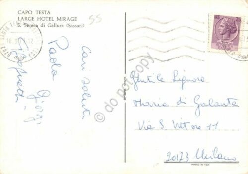 Cartolina Sardegna Santa Teresa di Gallura Capo Testa Hotel Mirage …