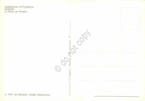 Cartolina Sardegna Sassari Fonte del Rosello | Immagine Gallery 2