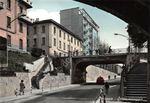 Cartolina Saronno Sottopassaggio colorata