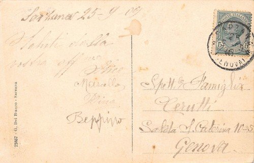 Cartolina Sarzana Porta Romana 1909