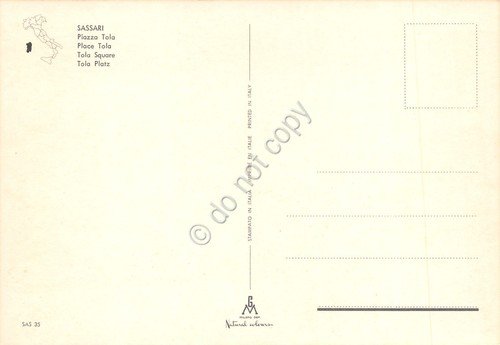 Cartolina Sassari Piazza Tola mercato auto | Immagine Gallery 2