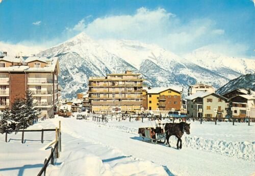 Cartolina Sauze D'oulx scorcio panoramico carrozza con cavallo 1972 (Torino) | Immagine Gallery 1