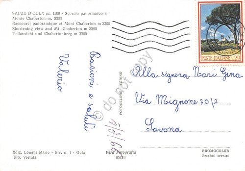 Cartolina Sauze D'Oulx scorcio panoramico condomini 1966 | Immagine Gallery 2