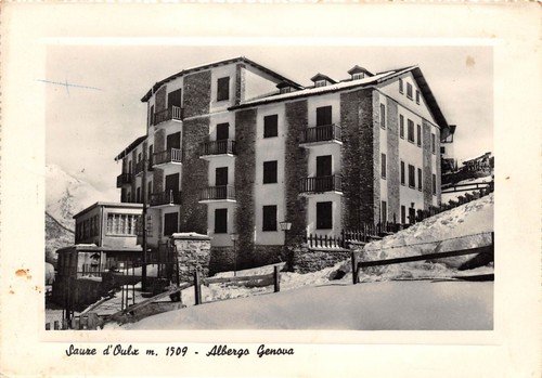 Cartolina Sauze d' Oulz Albergo Genova 1959 | Immagine principale