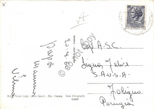 Cartolina Sauze d' Oulz Panorama Monte Chaberton 1960