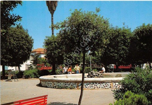 Cartolina Sava Piazza Risorgimento Villa Comunale animata NVG