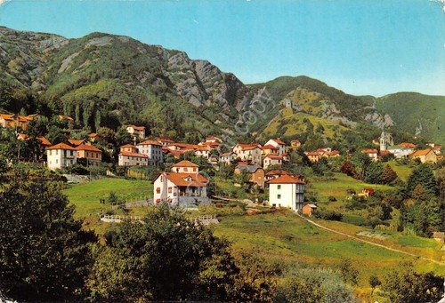 Cartolina Savignone Località Prato panorama con case 1970 | Immagine principale