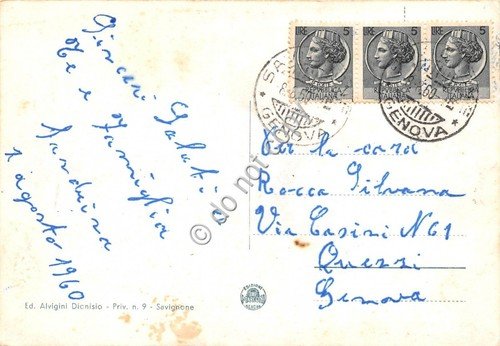 Cartolina Savignone panorama 1960 | Immagine Gallery 2