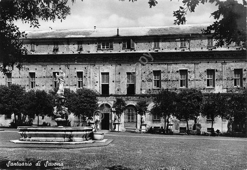 Cartolina Savona Nostra Signora della Misericordia Ospizio dei vecchi entrata | Immagine Gallery 1