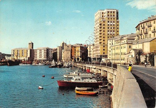 Cartolina Savona porto e Via Aurelia | Immagine principale