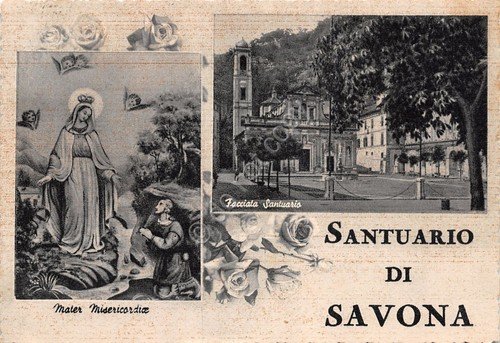 Cartolina Savona Santuario vedute 1959 | Immagine principale