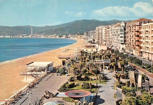 Cartolina Savona spiaggia lido Marinella | Immagine principale