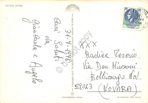 Cartolina Savona vedute 1978 | Immagine Gallery 2