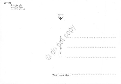 Cartolina Savona Via Aurelia con edifici | Immagine Gallery 2