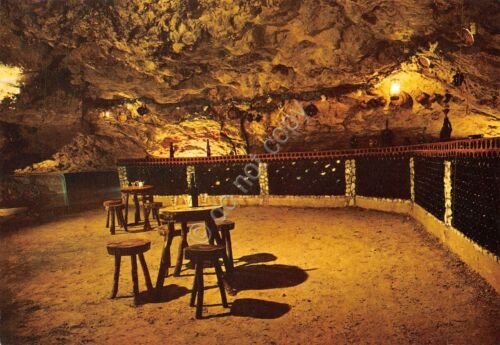 Cartolina Savonnieres Grottes petrifinates des Caves Gouttieres bar degustation