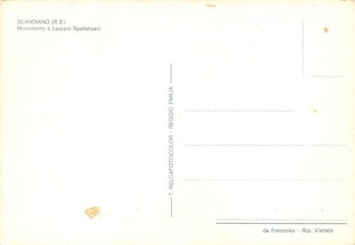 Cartolina Scandiano Monumento a Spallanzani