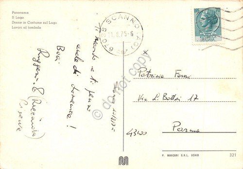 Cartolina Scanno vedute animata 1975 abiti tradizionali (L'Aquila) | Immagine Gallery 2