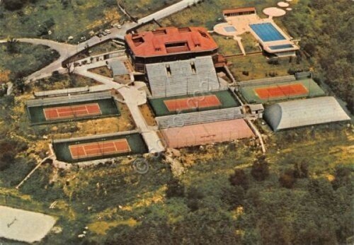 Cartolina Scanzorosciate Castello Gavarno Sporting Club timbro ACTI