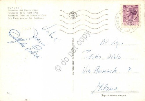 Cartolina Scauri Panorama da Monte d'Oro (Latina) | Immagine Gallery 2