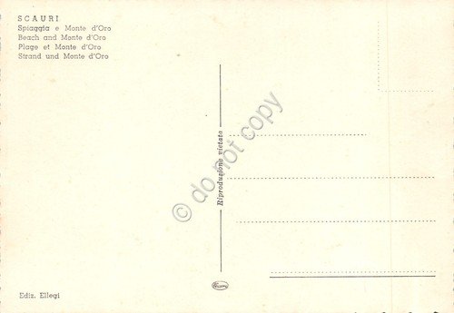 Cartolina Scauri spiaggia stabilimenti balneari Monte d'Oro anni '80 | Immagine Gallery 2