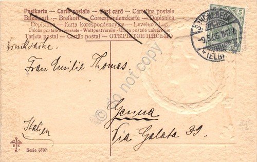 Cartolina Schiller in rilievo 1905