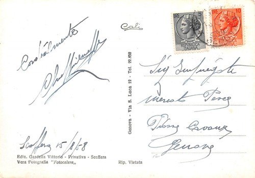 Cartolina Scoffera Fossa e Villini panorama 1958 | Immagine Gallery 2